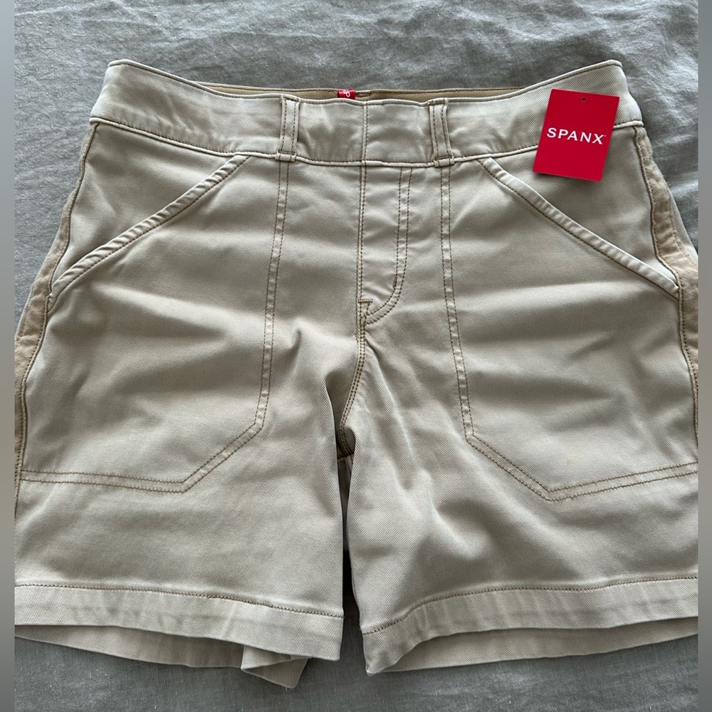 Spanx Cream Colored Shorts